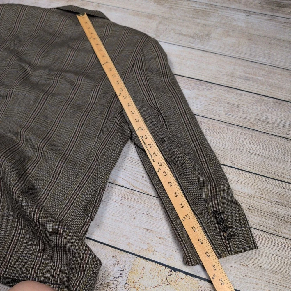 Mens Plaid‎ Blazer Cheilain Cashmere Ambassador's Realm Traditional Manor 44